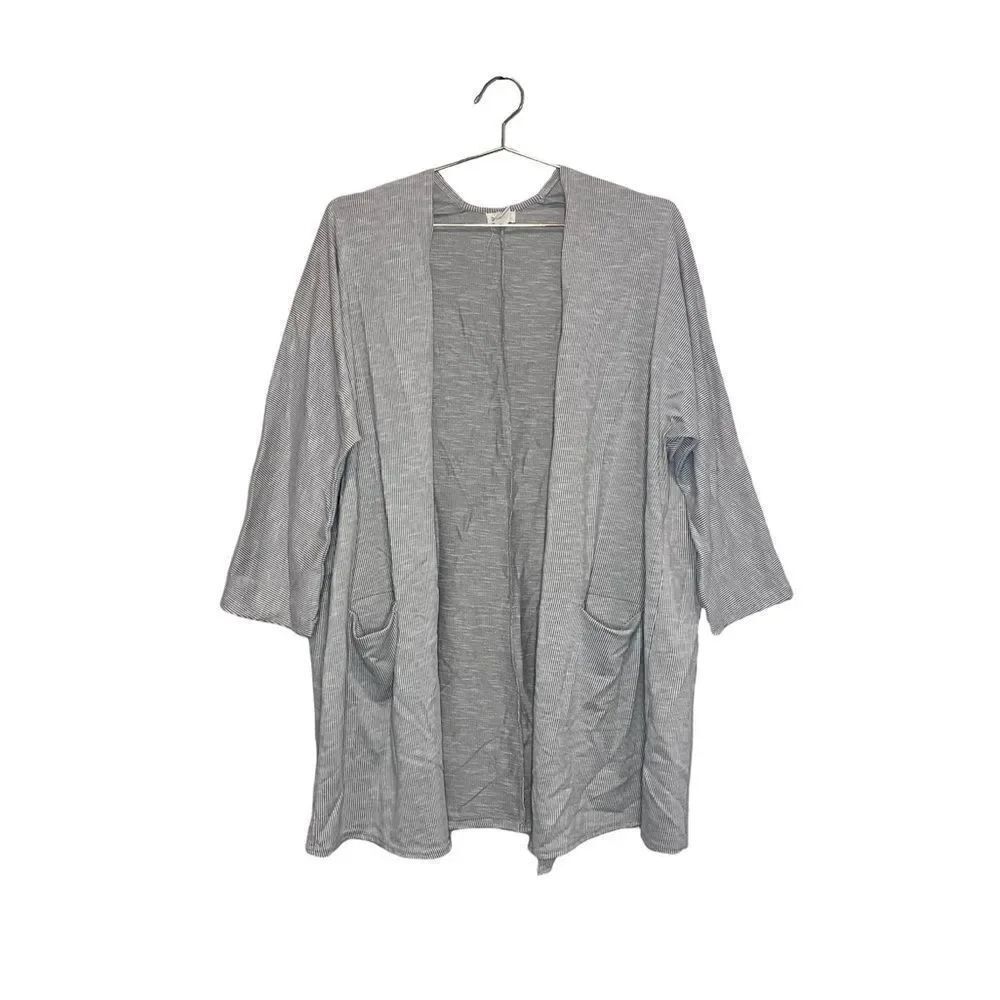 DONNI Ribbed Sweater Coat - Picture 3 of 6